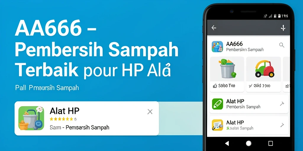 Tampilan antarmuka Pembersih Sampah AA666 yang intuitif dan efisien.