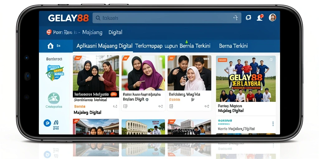 Tampilan antarmuka aplikasi GELAY88 yang modern dan fungsional.