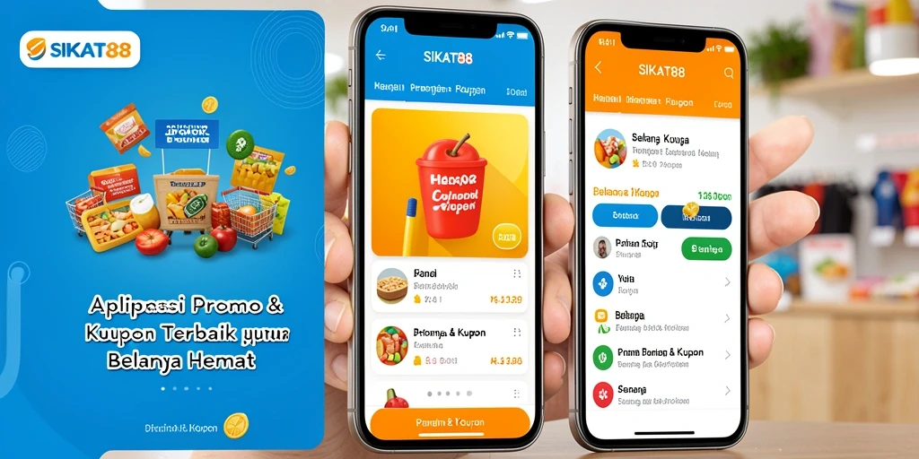 Antarmuka SIKAT88 menampilkan berbagai penawaran promo dan kupon yang menarik.