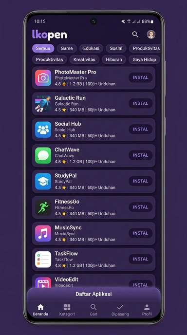 lkopen - Indeks Aplikasi Populer & Kanal Uji Terlengkap